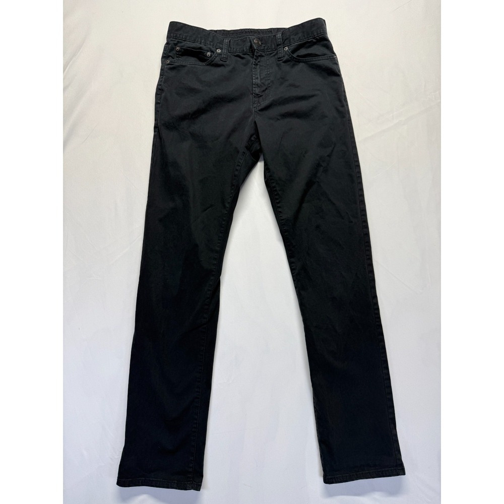 American Eagle Outfitters Jeans Mens 30x32 Black Dark‎ Wash Denim Straight Leg